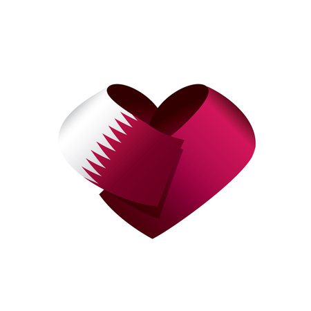 Qatar flag, vector illustrationのイラスト素材