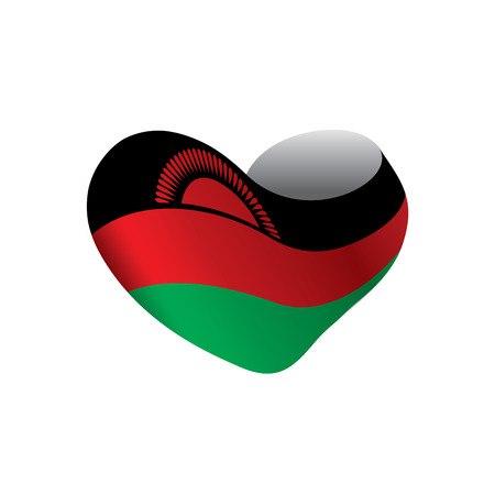Malawi flag, vector illustrationのイラスト素材