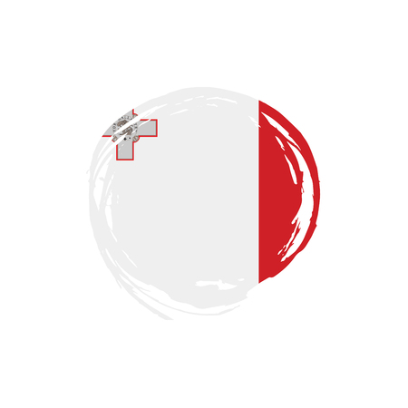 Malta flag, vector illustrationのイラスト素材
