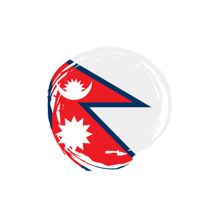 Nepal flag vector illustrationのイラスト素材