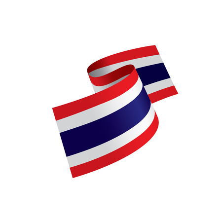 Thailand flag, vector illustrationのイラスト素材
