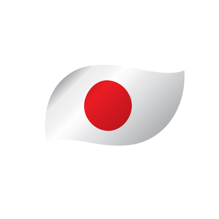 Japan flag, vector illustrationのイラスト素材