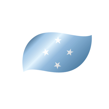 Federated States Micronesia flagのイラスト素材