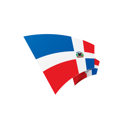 Dominicana flag, vector illustrationのイラスト素材
