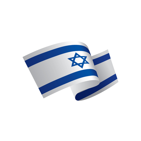 Israel flag illustrationのイラスト素材
