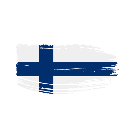 Finland flag, vector illustrationのイラスト素材