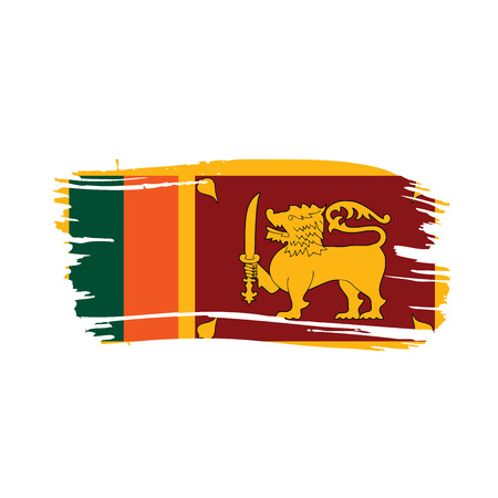Sri Lanka flag, vector illustrationのイラスト素材
