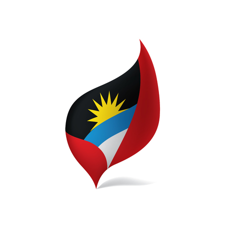 Flag of Antigua and Barbudaのイラスト素材
