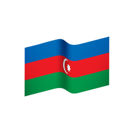 Azerbaijan flag, vector illustrationのイラスト素材