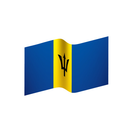 Barbados flag, vector illustrationのイラスト素材