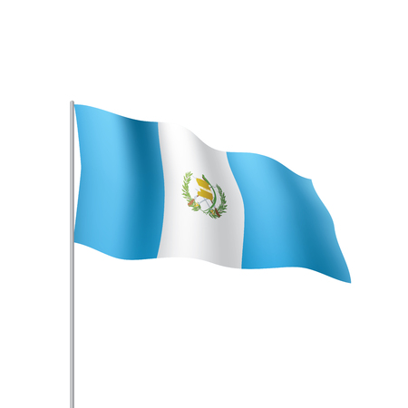 Guatemala flag, vector illustrationのイラスト素材