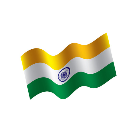 India flag, vector illustrationのイラスト素材