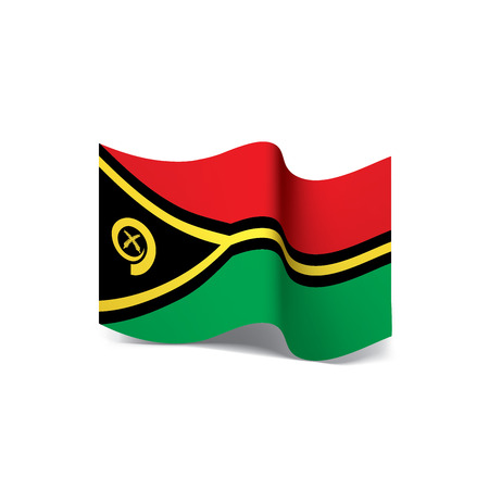 Vanuatu flag, vector illustrationのイラスト素材