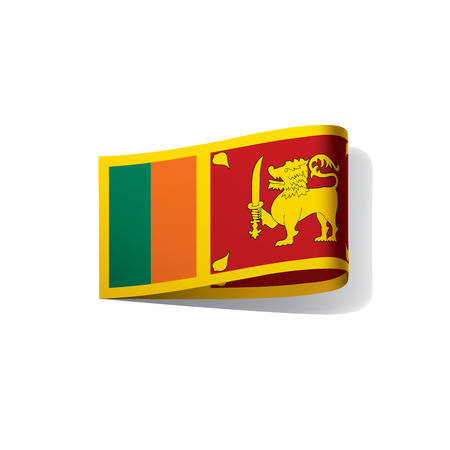 Sri Lanka flag, vector illustrationのイラスト素材