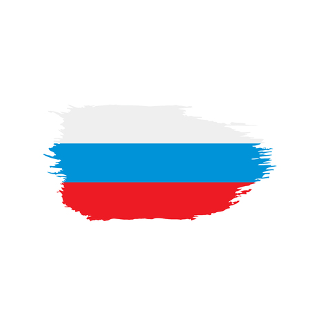 Russia flag, vector illustrationのイラスト素材