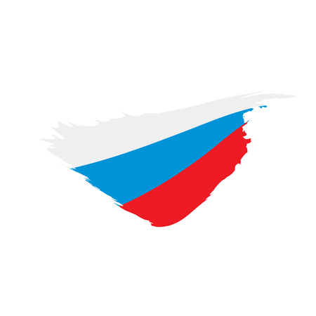 Russia flag, vector illustrationのイラスト素材