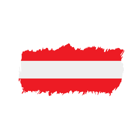 Austria flag, vector illustrationのイラスト素材