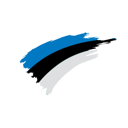 Estonia flag, vector illustrationのイラスト素材