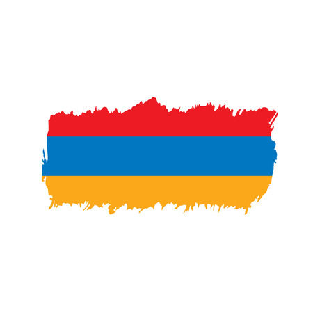 Armenia flag, vector illustrationのイラスト素材