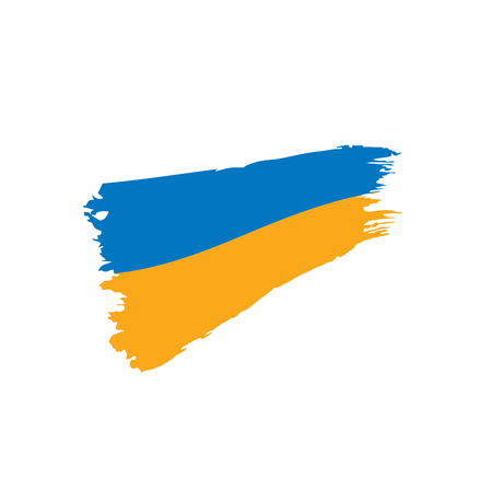 Ukraine flag, vector illustration.のイラスト素材