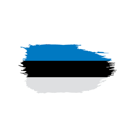 Estonia flag, vector illustrationの写真素材