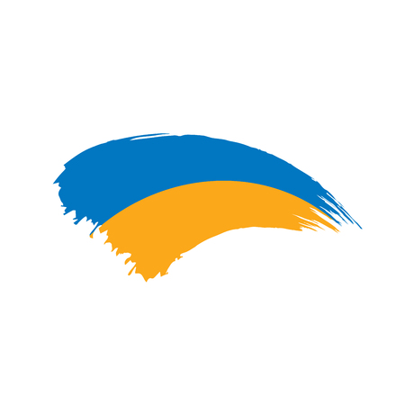 Ukraine flag, vector illustrationのイラスト素材
