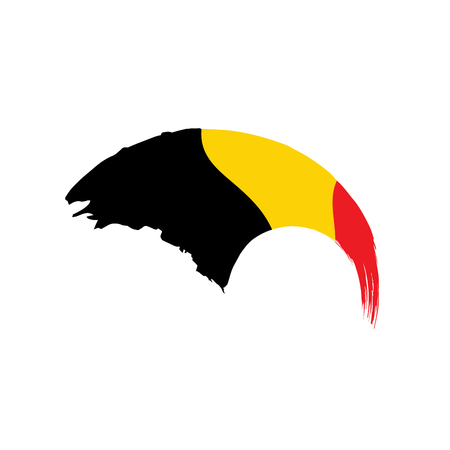 Flag of Belgium, Vector illustrationのイラスト素材