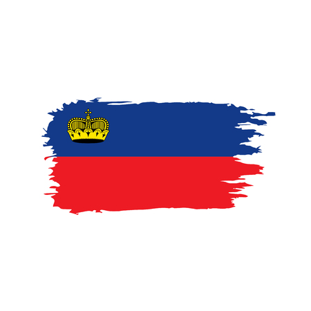 liechtenstein flag, vector illustrationのイラスト素材