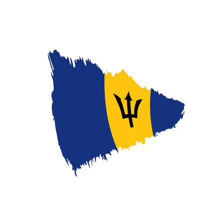 Barbados flag, vector illustrationのイラスト素材