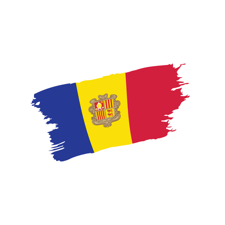 Andora flag, vector illustrationのイラスト素材