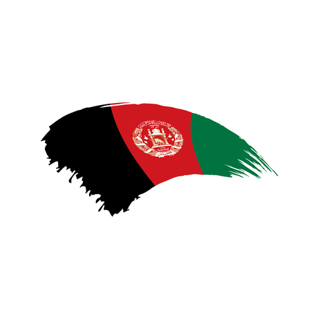 Afghanistan flag, vector illustrationのイラスト素材