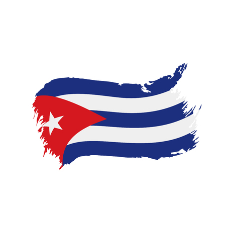 Cuba flag, vector illustrationのイラスト素材