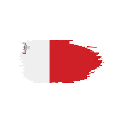 Malta flag, vector illustrationのイラスト素材