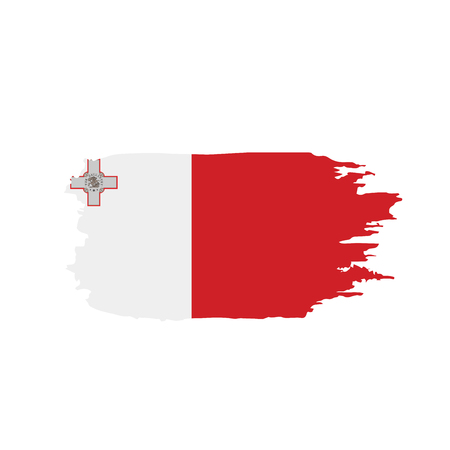 Malta flag, vector illustrationのイラスト素材