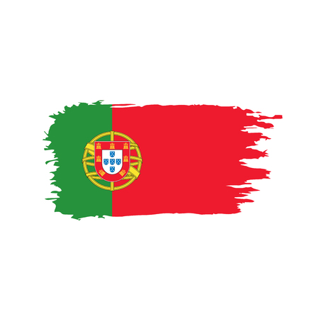 Portugal flag, vector illustrationのイラスト素材