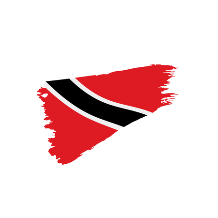 trinidad and tobago flag, vector illustrationのイラスト素材