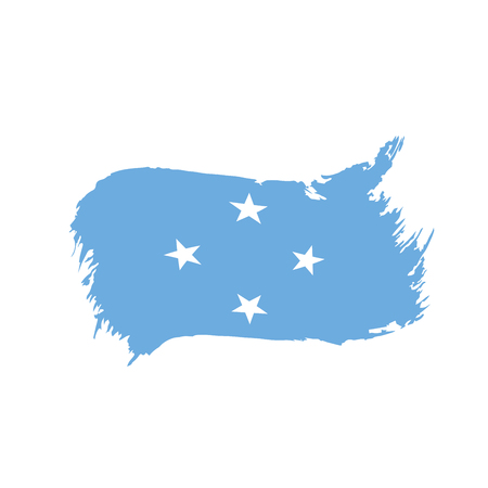 Federated States Micronesia flagのイラスト素材