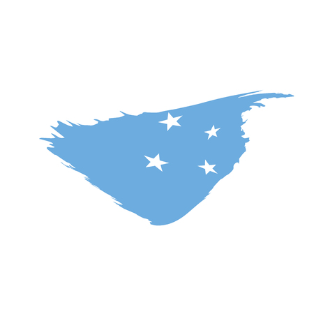 Federated States Micronesia flagのイラスト素材