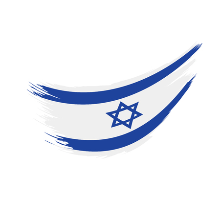 Israel flag, vector illustrationのイラスト素材