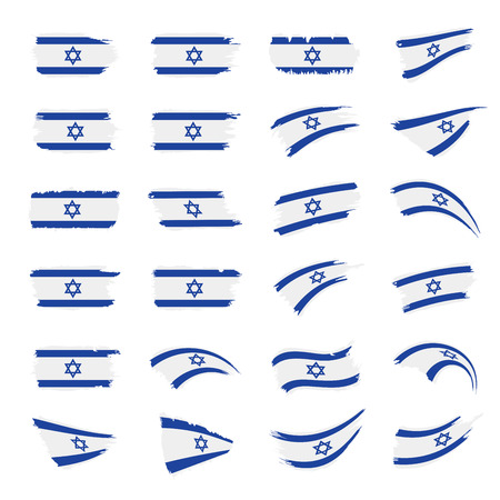 Israel flag, vector illustrationのイラスト素材