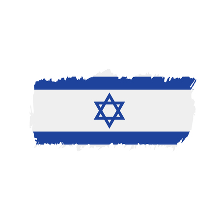 Israel flag, vector illustrationのイラスト素材
