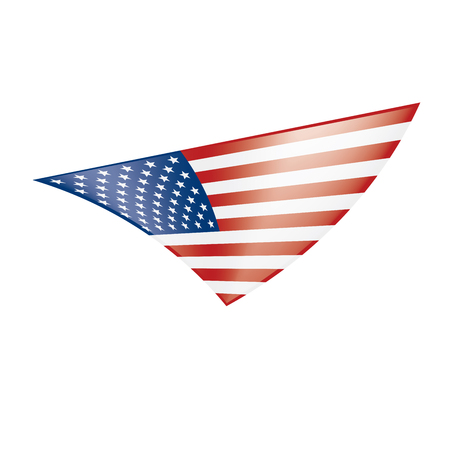 USA Flag isolatedのイラスト素材