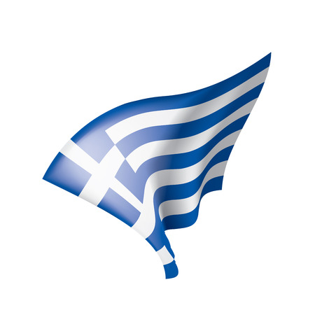 Greece flag, vector illustrationのイラスト素材
