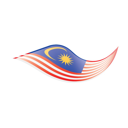 Malaysia flag, vector illustrationのイラスト素材
