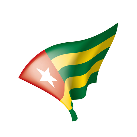 togo flag, vector illustrationのイラスト素材