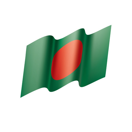 Bangladesh flag, vector illustrationのイラスト素材