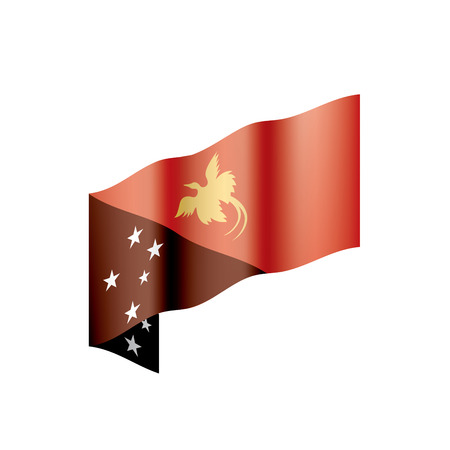 Papua New Guinea flag, vector design.のイラスト素材