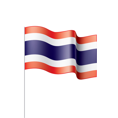 Thailand flag, vector illustrationのイラスト素材