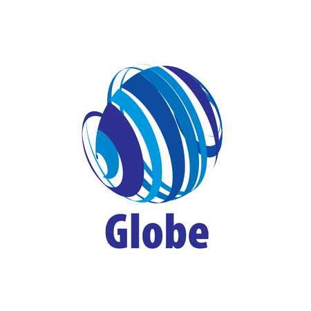 Abstract globe logo. Vector illustration. Design elementのイラスト素材