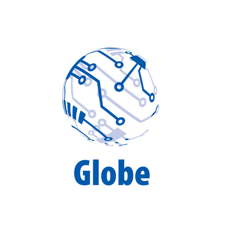Globe icon isolated on whiteのイラスト素材